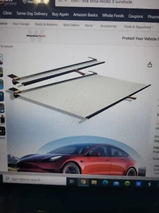 Overcheck Tesla Model 3 Sunshade-retractable Skylight Roof Mod Accessories... - Picture 1 of 9