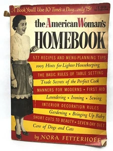 Vtg American Woman's Homebook Lifestyle Paperback Book Nora Fetterhoff 1953 SH - Bild 1 von 16