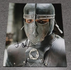 Jacob Anderson Firmado Personalmente a Mano Autógrafo 10X8 Foto Juego de Tronos Regalo - Imagen 1 de 2