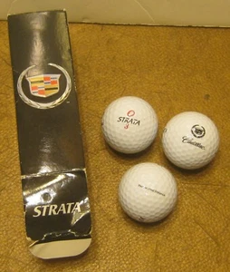 2001 Three Pack Spalding CADILLAC GOLF BALLS Unused in Open Box!!!! - Picture 1 of 2