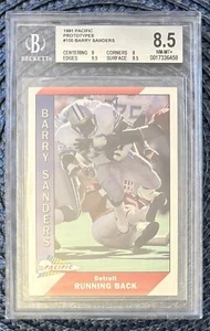 🔥1991 Pacific Prototypes Barry Sanders BGS 8.5 Rare Card To Find Raw/Graded🔥 - Picture 1 of 2