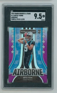 2023 Rookies & Stars Bryce Young Airborne Purple Prizm Rookie 12/35 SGC 9.5 Mint - Picture 1 of 2