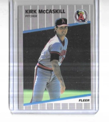 1989 Fleer #483 Kirk McCaskill California Angels - Image 1 of 2