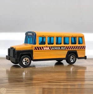 Vintage 1980 Buddy L School Bus 6.5” Length Blue Tint Windows w/ Door Metal RARE - Picture 1 of 5