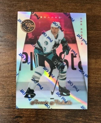 1997-98 Select Certified Mirror Red /90 Bernie Nicholls #109 San Jose Sharks - Image 1 of 2