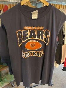 Vintage NFL Chicago Bears Logo Athletic T Shirt Medium Sleeveless - Picture 1 of 4