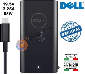 Alimentatore TYPE-C ORIGINALE DELL 65W per DELL XPS 12 13 15 9250 9310 - Foto 1 di 5