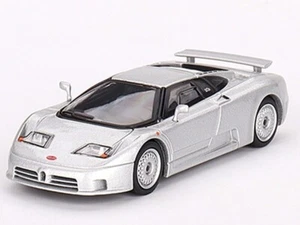 Mini GT 1:64 Diecast Model Car Bugatti EB110 GT Grigio Chiaro Silver - Picture 1 of 3