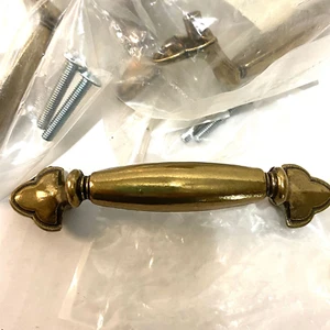 Vtg Liberty Hardware Cabinet Door Drawer Pulls Set of 7 Brass - Picture 1 of 5