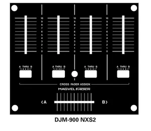 1 PIEZA NUEVO Panel Fader Protector DJM-900 NEXUS SRT NXS2 Pegatina No Placa de Metal - Imagen 1 de 9