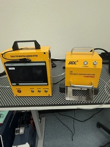 US 80*40mm Portable Pneumatic Dot Peen Metal Marking Machine 110V 95% New - Picture 1 of 16