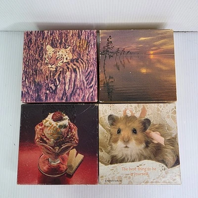 Vintage HALLMARK SPRINGBOK Lot of 4 MINI JIGSAW PUZZLES 70 Pieces All Complete - Image 1 of 4