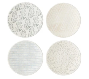 Lenox Textured Neutrals Leckerbissenplatten Set - 4 verschiedene - verschiedene Neutrale - Bild 1 von 1
