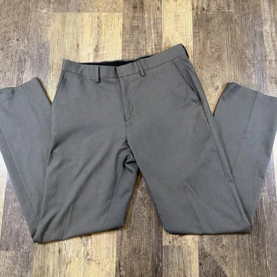 Men's KennethCole Reaction Dress Pants - Charcoal Gray  - Size 34x34 Polyester - Image 1 of 4