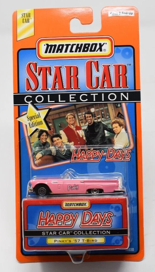 Matchbox Superfast Happy Days Pinky's 1957 Ford Thunderbird. Collezione Star Car - Immagine 1 di 1