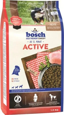 Bosch Active Trockenfutter für aktive Hunde Adult 1 kg mit Geflügel  Hundefutter - Bild 1 von 4