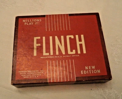 VINTAGE Flinch Card Game COMPLETE Parker Brothers 1951 Classic Family Red Box VG - Image 1 of 4