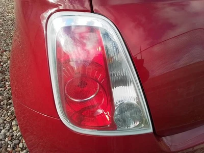 FIAT 500 LEFT TAILLIGHT IN BODY, HATCH, LIGHT GREY LENS EDGING, 03/2008-09/2015 - image 1 of 4