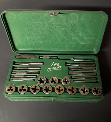 Ace Super Set of Tap and Dies # 614 Henry L. Hanson Worcester MA Made In USA     - Image 1 of 4