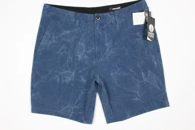 Volcom Men's Stone Hybrid Shorts Stretch Deep Blue Blue 8.5" Inseam - Image 1 of 4