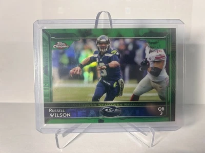 Topps 2015 cromo verde refractor Russell Wilson #15 Foto 1 de 2