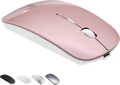 Wireless Mouse for MacBook Pro Air Laptop Mac iMac Rose Gold - Image 1 of 4