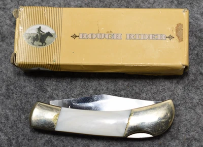 Rough Rider one Blade white  Handle Pocket Knife  Razor Sharp RR22325 - Image 1 of 4