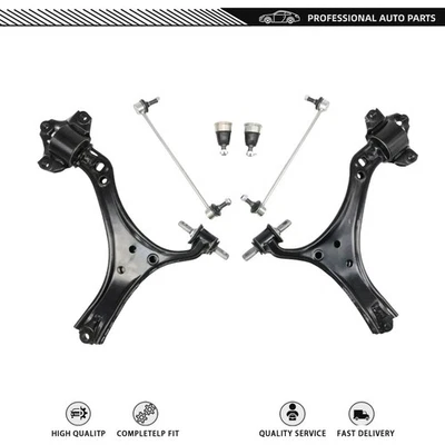6x Front Lower Control Arm with Ball Joint Sway Bar For 2013-2017 Honda Accord Foto 1 de 4