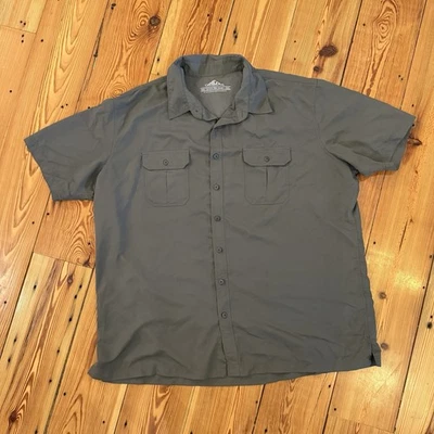 Croft & Barrow Shirt Mens XXL Gray Charcoal Cool Dry Vented Fishing Performance - Image 1 of 4