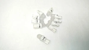 10 PK Pinball replacement bulb LED 6.3 volt AC 555 wedge base T10 White Frosted - Picture 1 of 2