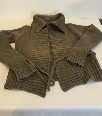 Calvin Klein Women’s Olive Brown Cardigan Sweater Size Small – Read Description - Image 1 of 4