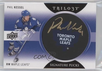 2013-14 Upper Deck Trilogy Signature Pucks Phil Kessel #SP-KE Auto - Image 1 of 2