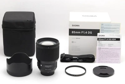 【MINT-BOXED】Sigma 85mm f/1.4 DG HSM Art Lens for Nikon - Image 1 of 4