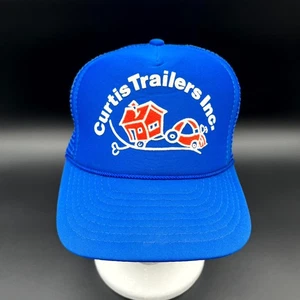 Curtis Trailers Inc. Truckermütze Nissin Herren blau Polyester Druckknopflasche Netzrücken - Bild 1 von 13
