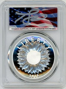 2025-P American Liberty Medal PR70 PCGS FDOI T. Cleveland Americana - Bild 1 von 2