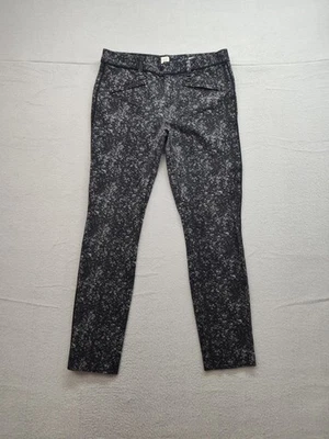 Pantalones Gap para mujer 4 negros blancos ajustados al tobillo estampado floral elásticos informales trabajo Foto 1 de 4
