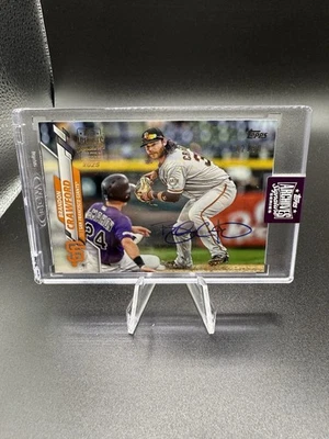 2025 Topps Archives Signature Series 2020 TOPPS AUTO BRANDON CRAWFORD /50 GIANTS - Image 1 of 2