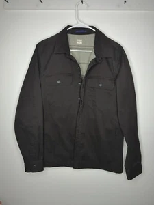Camisa/chaqueta Bridge And Burn para hombre mediana negra peso pesado tareas Bedford - Imagen 1 de 6