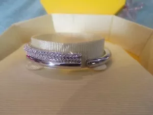NUEVO EN CAJA Brazalete Swarovski DEXTERA #5674982 con Cierre Magnético Caja Amarilla - Imagen 1 de 15