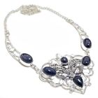 Black Sunstone Gemstone Handmade 925 Sterling Silver Jewelry Necklaces Sz 18"