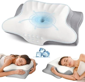 Cervical Cervical Pillow for Pain Relief - Cooling Side Pillow Orthopedic Pillow - Picture 1 of 14