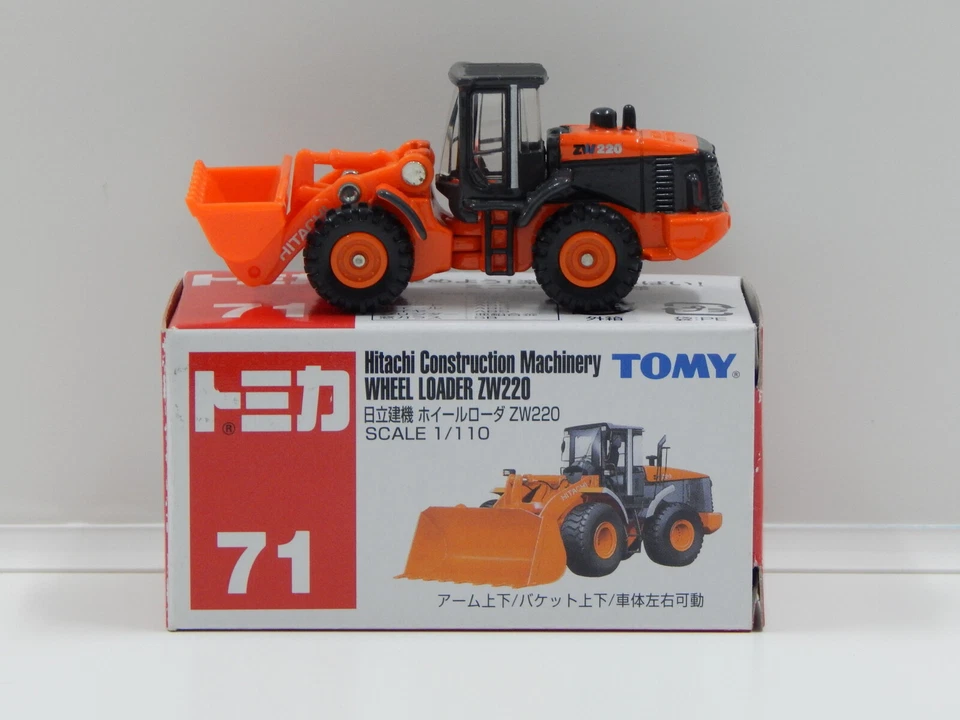 1:110 Hitachi Construction Machinery Wheel Loader ZW220 - Made in China Tomica 7 - image 1 of 1