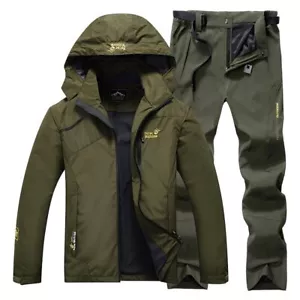 New Waterproof Fishing Suit Set Thin Hooded Jacket Outdoor Breathable Quick Dry - Picture 1 of 40