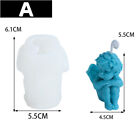 3D Little Angel Silicone Mould Diy Soap Resin Molds Candle Fondant Cake Supplies