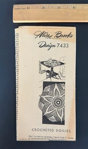 Alice Brooks Häkeldeckchen Häkelanleitung 7433 Vintage 1946 Häkelanleitung - Bild 1 von 2