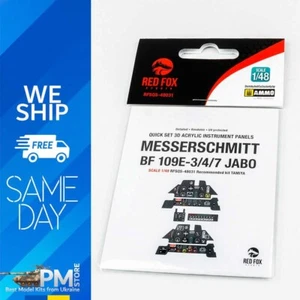 Red Fox QS-48031 1/48 Messerschmitt Bf 109E-3/4/7 JABO 3D Acryl Instrument Panel - Picture 1 of 8