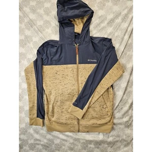 Columbia Full Zip Hoodie Jacket Color Block Activewear Layering Size L - Picture 1 of 4
