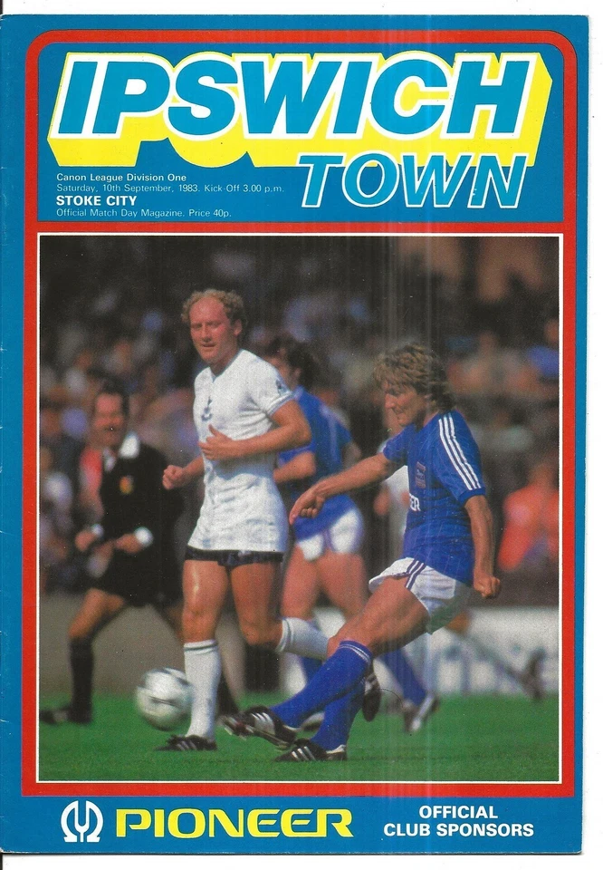 Football Programme IPSWICH TOWN v STOKE CITY Sept 1983 - Image 1 of 1