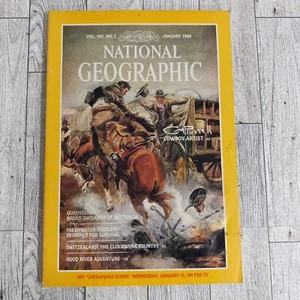 National Geographic January 1986 Cowboy Artist Switzerland - Picture 1 of 9