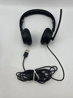 Microsoft 1989 Modern USB Headset - Black 6ID-00012 - Please Read! (Working) - Image 1 of 4